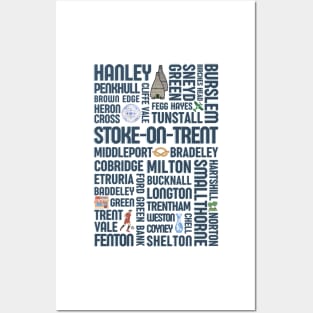 Stoke on trent - Staffordshire towns - The potteries Posters and Art